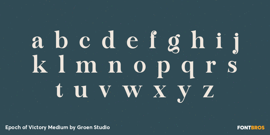 Epoch of Victory Medium Font Poster #3