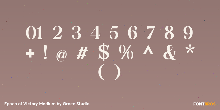 Epoch of Victory Medium Font Poster #4