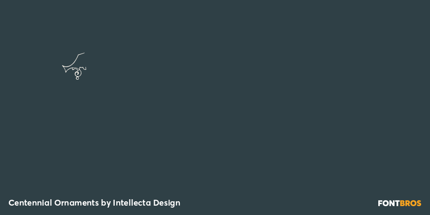 Centennial Ornaments Font Poster #4