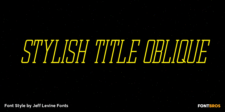 Stylish Title Oblique Poster