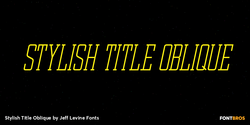 Stylish Title Oblique Poster