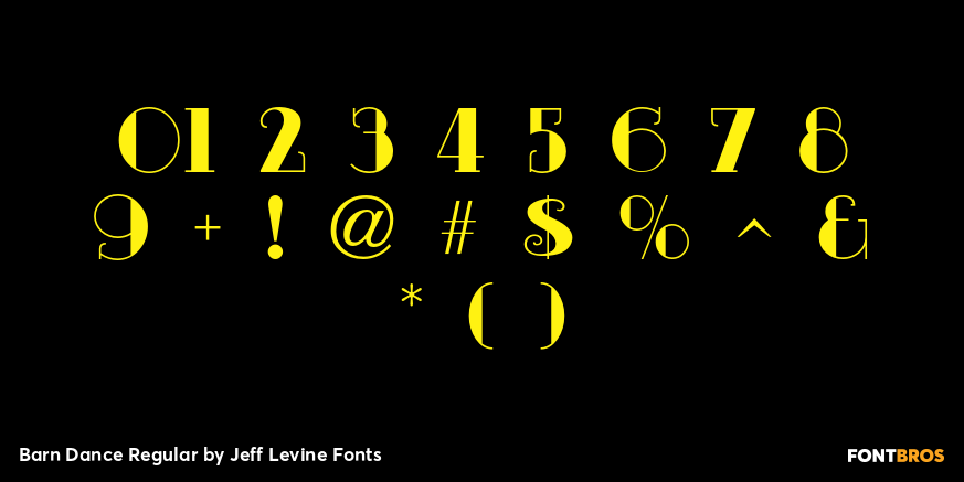 Barn Dance Regular Font Poster #1