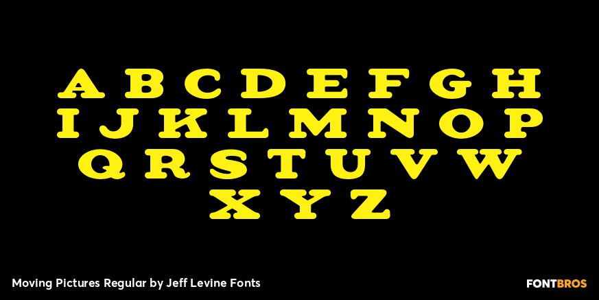 Moving Pictures Regular Font Poster #2