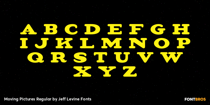 Moving Pictures Regular Font Poster #3