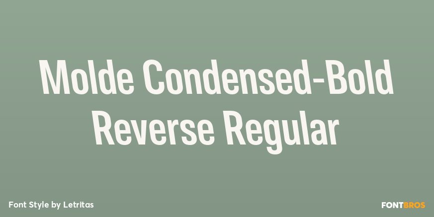 Molde Condensed-Bold Reverse Regular Font Poster #1