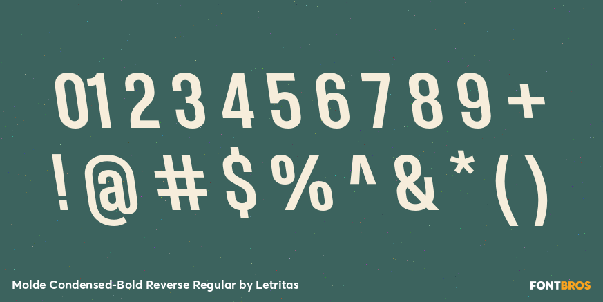 Molde Condensed-Bold Reverse Regular Font Poster #4