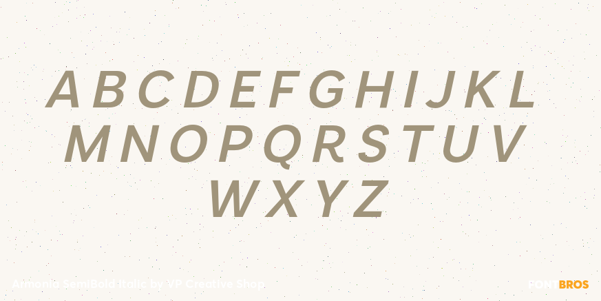 Armonia SemiBold Italic Font Poster #2