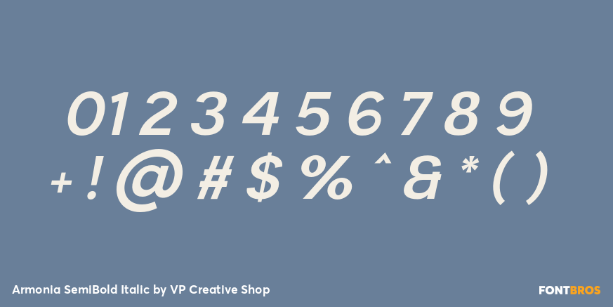 Armonia SemiBold Italic Font Poster #4