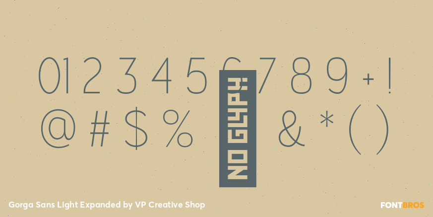 Gorga Sans Light Expanded Font Poster #4