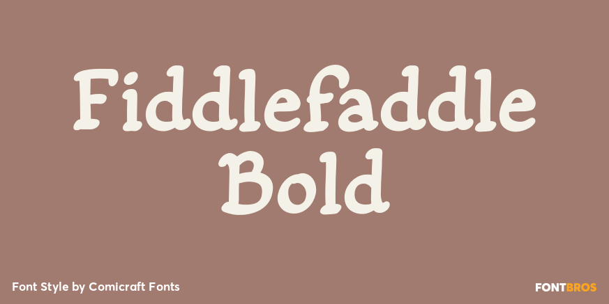 Fiddlefaddle Bold Poster