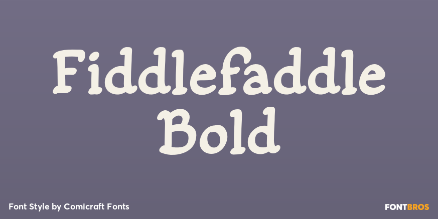 Fiddlefaddle Bold Poster