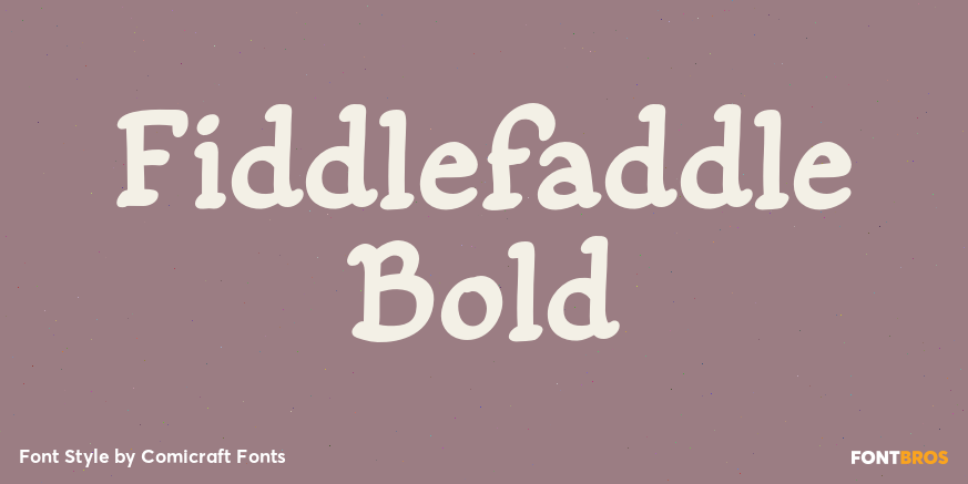 Fiddlefaddle Bold Poster