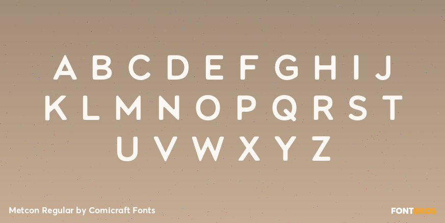 Metcon Regular Font Poster #3