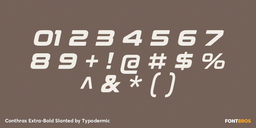 Conthrax Extra-Bold Slanted Font Poster #4