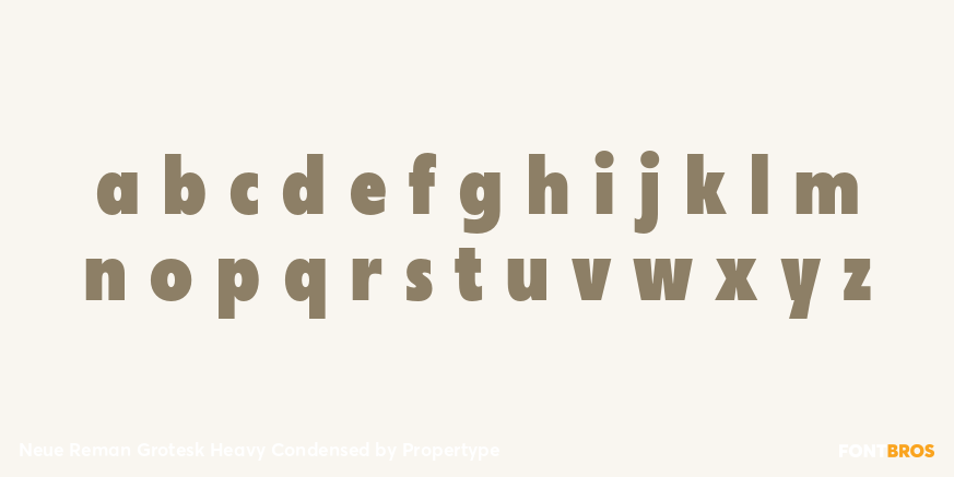 Neue Reman Grotesk Heavy Condensed Font Poster #3