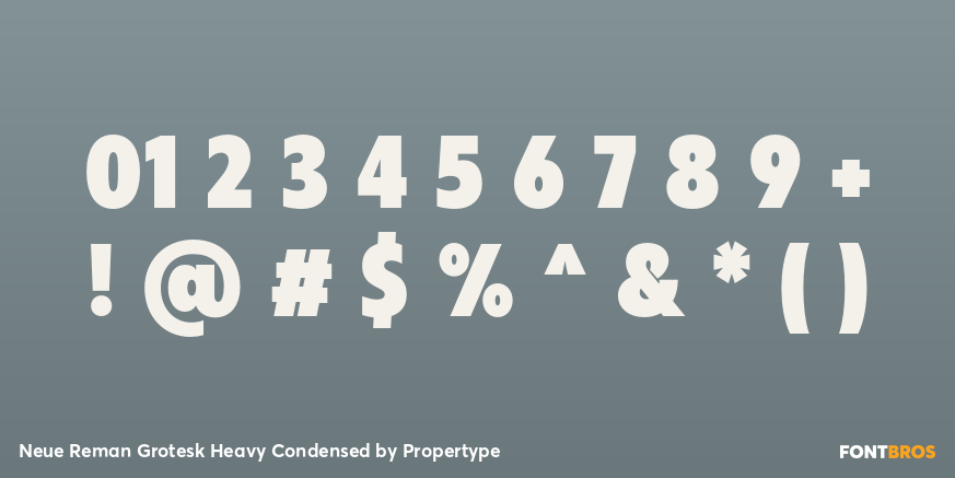 Neue Reman Grotesk Heavy Condensed Font Poster #4