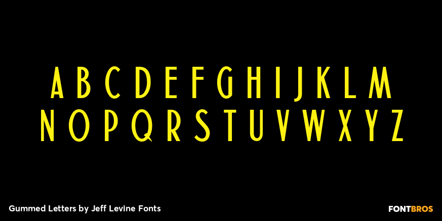 Gummed Letters Font Poster #2