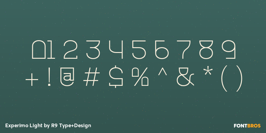 Experimo Light Font Poster #4