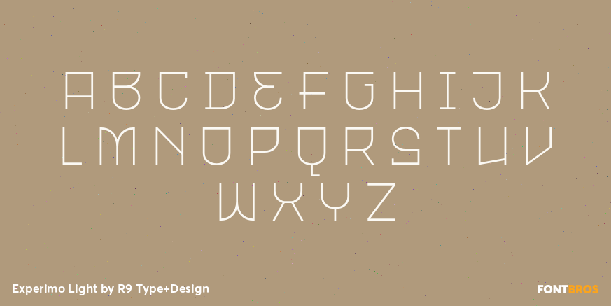 Experimo Light Font Poster #2