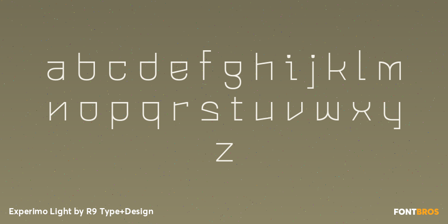 Experimo Light Font Poster #3