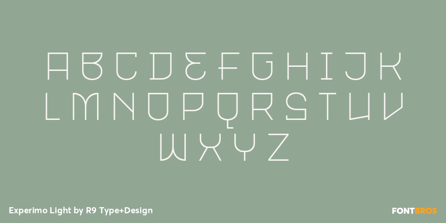 Experimo Light Font Poster #2
