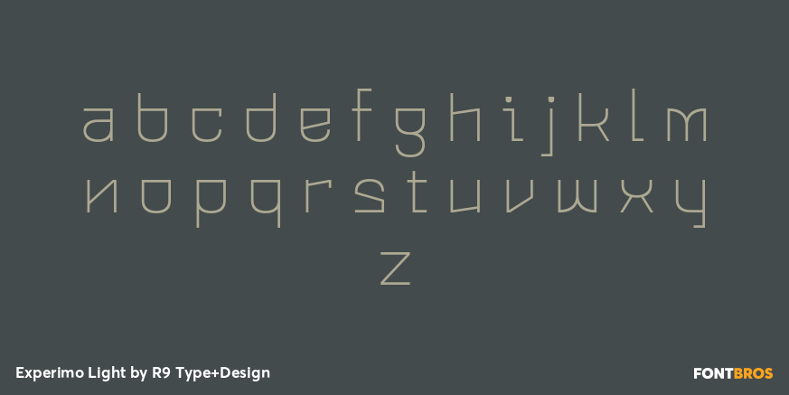 Experimo Light Font Poster #3