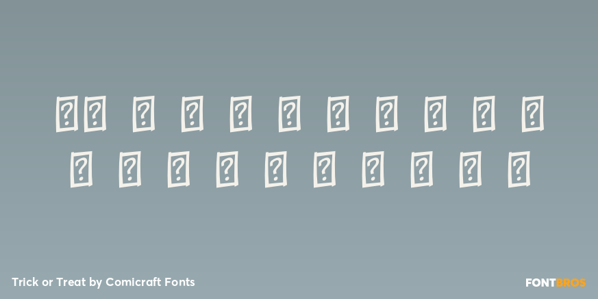 Trick or Treat Font Poster #4