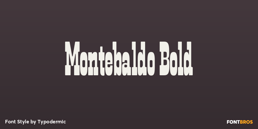 Montebaldo Bold Font Poster #1