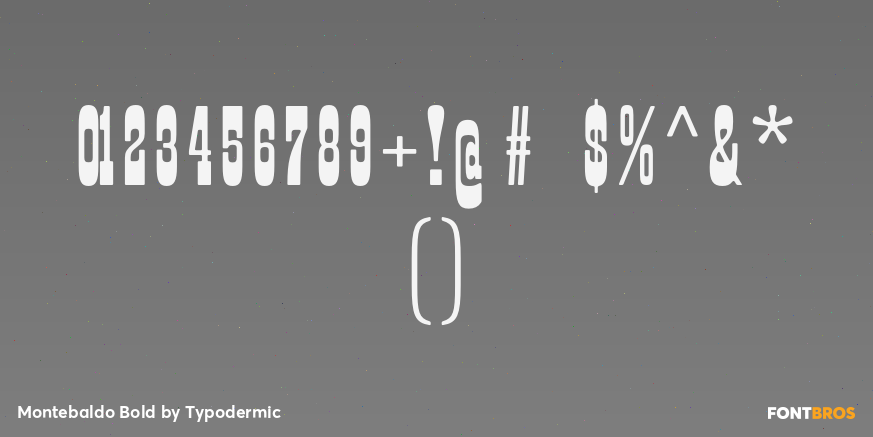 Montebaldo Bold Font Poster #1
