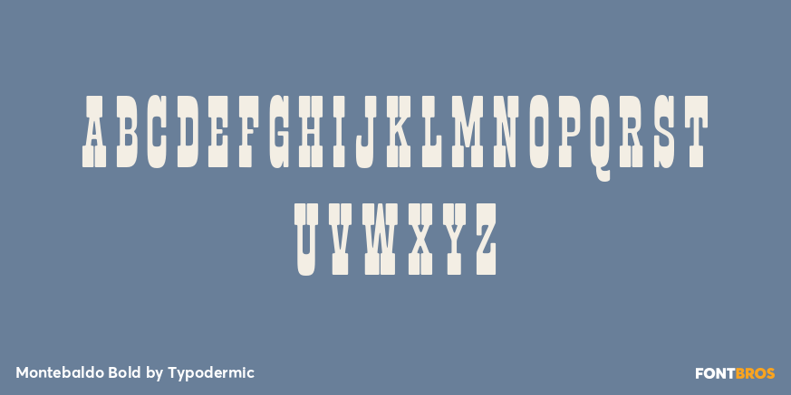 Montebaldo Bold Font Poster #1