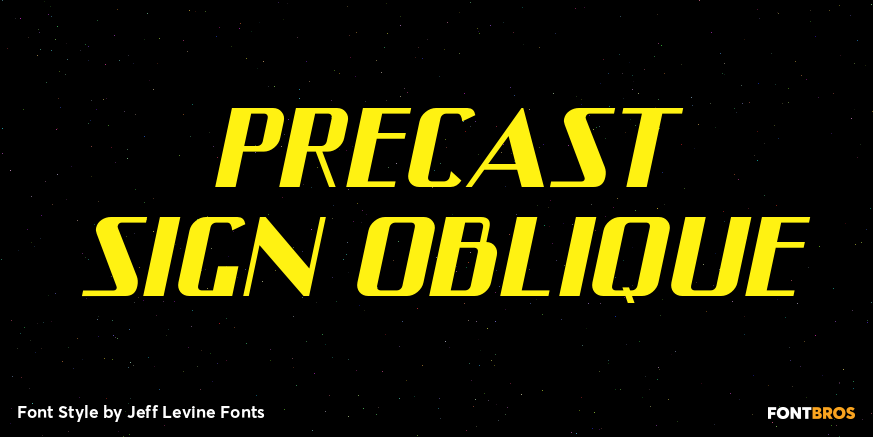 Precast Sign Oblique Poster