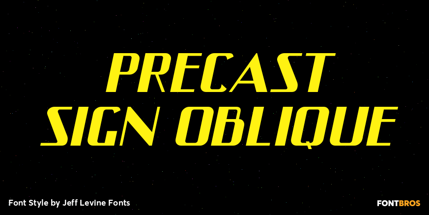 Precast Sign Oblique Poster