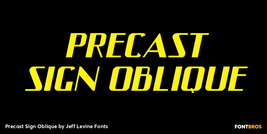 Precast Sign Oblique Poster