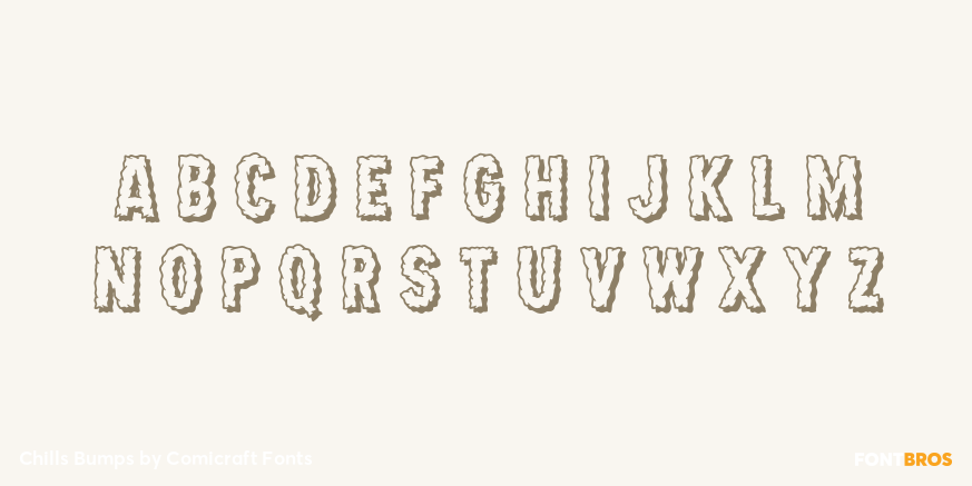 Chills Bumps Font Poster #3