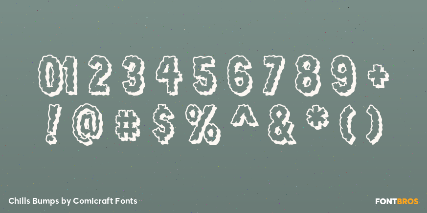 Chills Bumps Font Poster #4