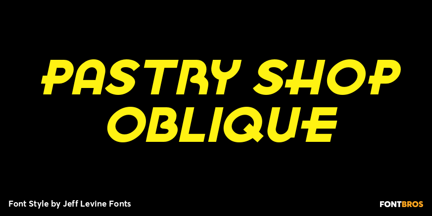 Pastry Shop Oblique Font Poster #1