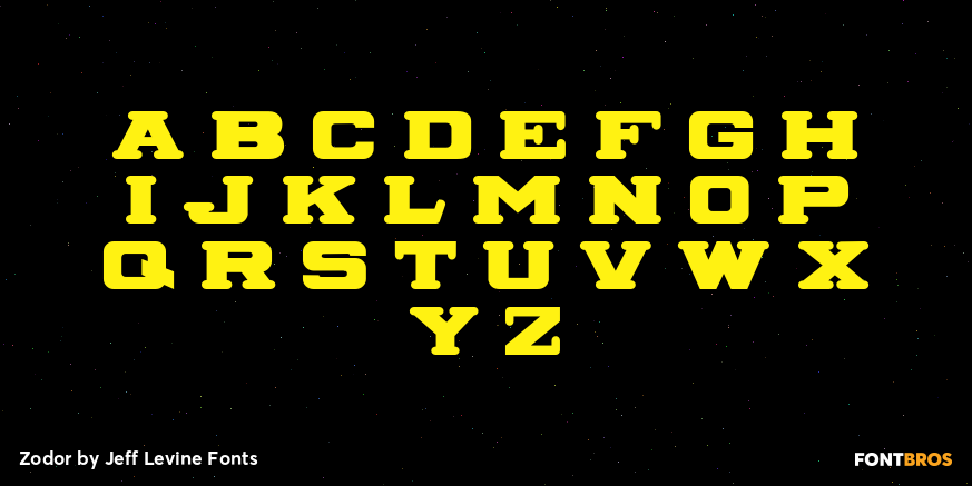 Zodor Font Poster #3