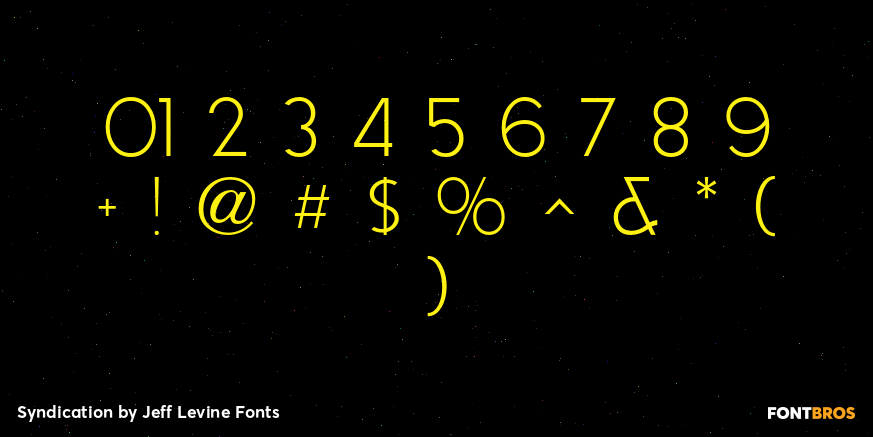 Syndication Font Poster #4