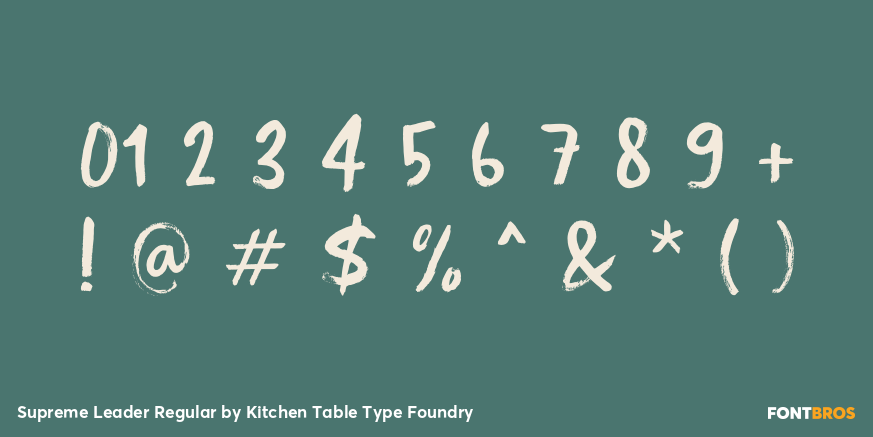 Supreme Leader Regular Font Poster #4