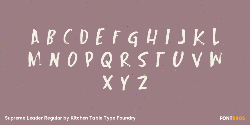 Supreme Leader Regular Font Poster #2