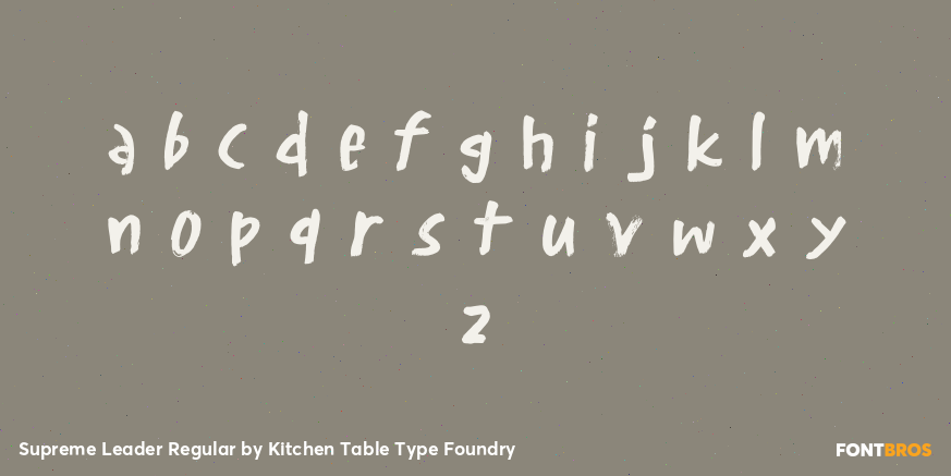 Supreme Leader Regular Font Poster #3