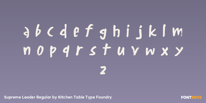 Supreme Leader Regular Font Poster #3