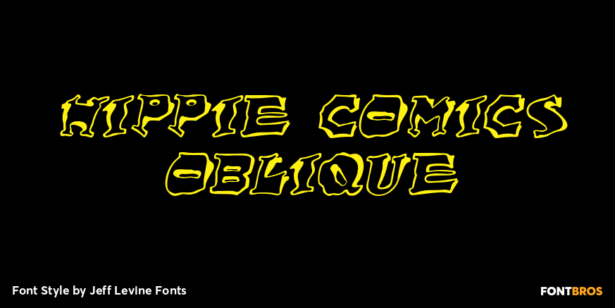 Hippie Comics Oblique Poster