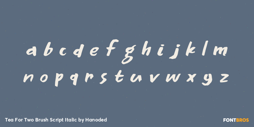 Tea For Two Brush Script Italic Font Poster #3