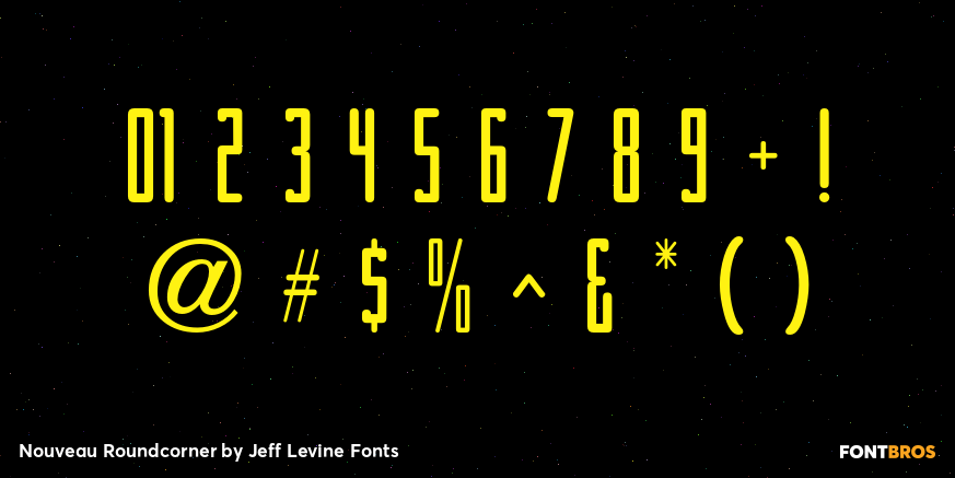 Nouveau Roundcorner Font Poster #4