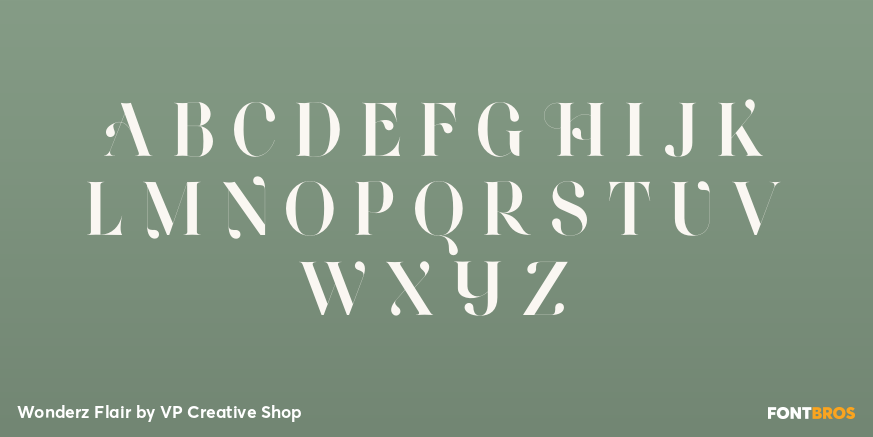 Wonderz Flair Font Poster #2