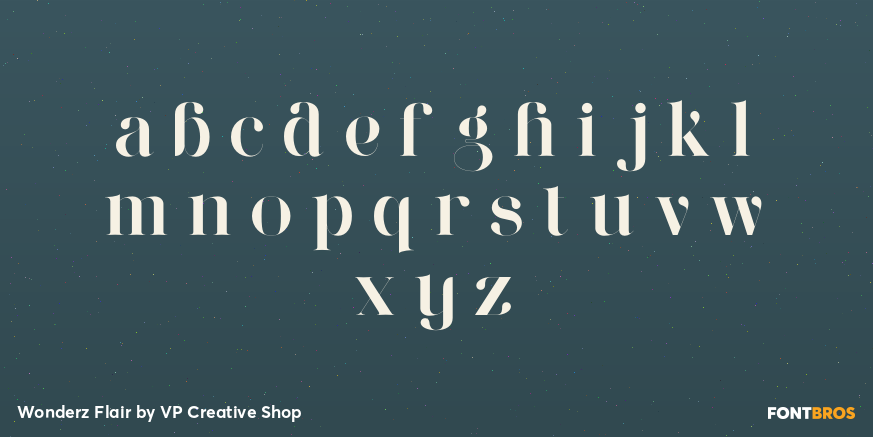 Wonderz Flair Font Poster #3