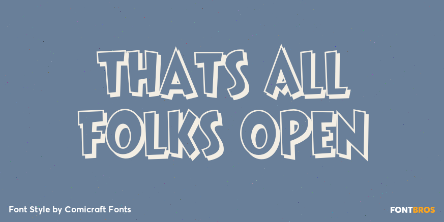 Thats All Folks Open Poster