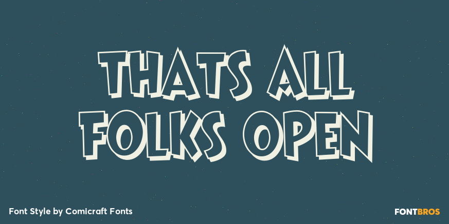 Thats All Folks Open Poster
