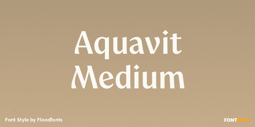 Aquavit Medium Font Poster #1